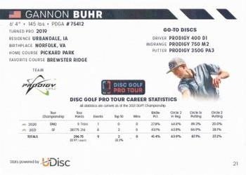 2022 Disc Golf Pro Tour #21 Gannon Buhr Back